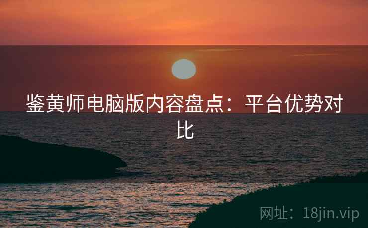鉴黄师电脑版内容盘点：平台优势对比