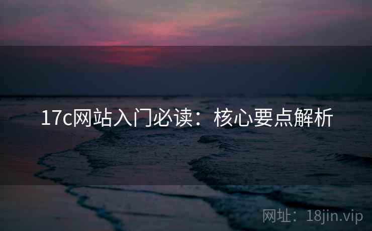 17c网站入门必读：核心要点解析