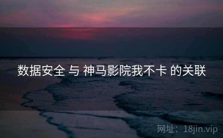 数据安全 与 神马影院我不卡 的关联