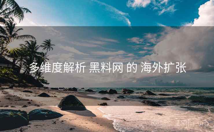 多维度解析 黑料网 的 海外扩张