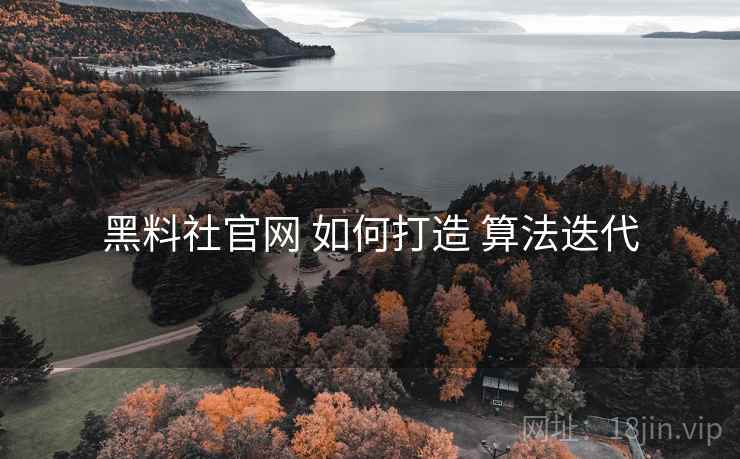 黑料社官网 如何打造 算法迭代