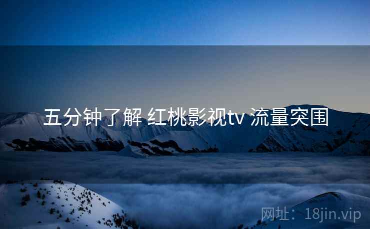 五分钟了解 红桃影视tv 流量突围